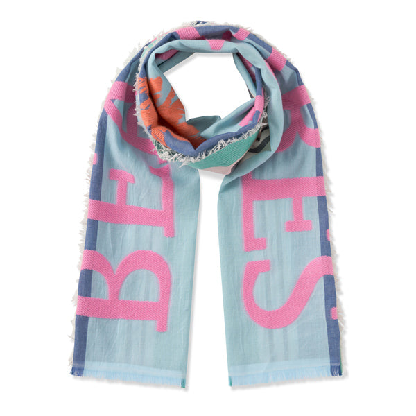 CODELLO Schal mit BEACH VIBES-Schriftzug