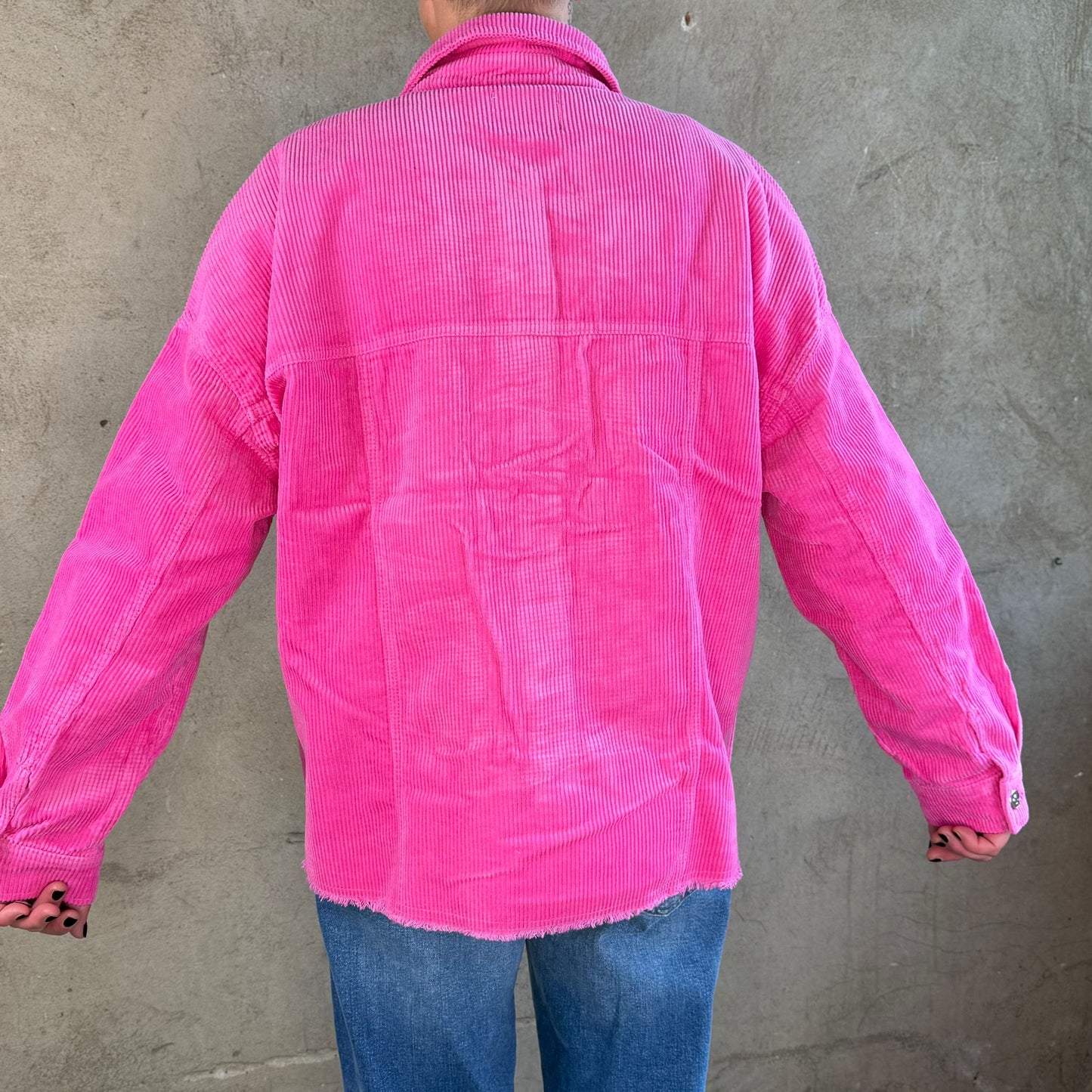 Only Latty Cord Jacke Pink