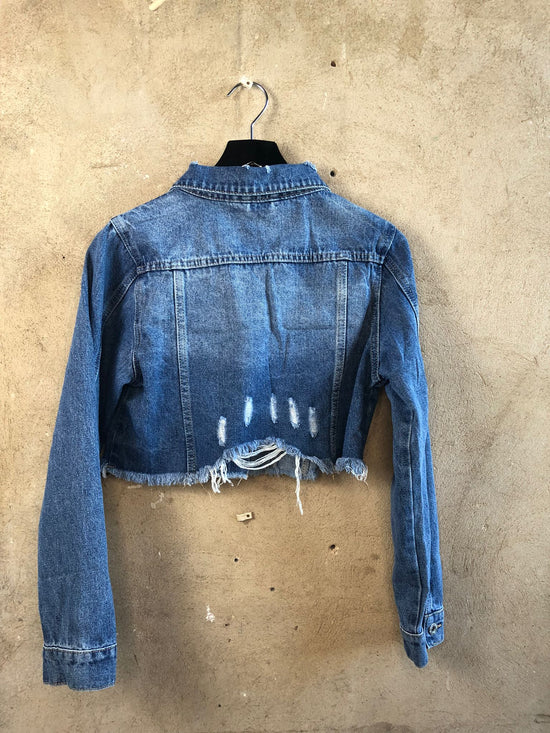 Cropped Jeansjacke Usedlook