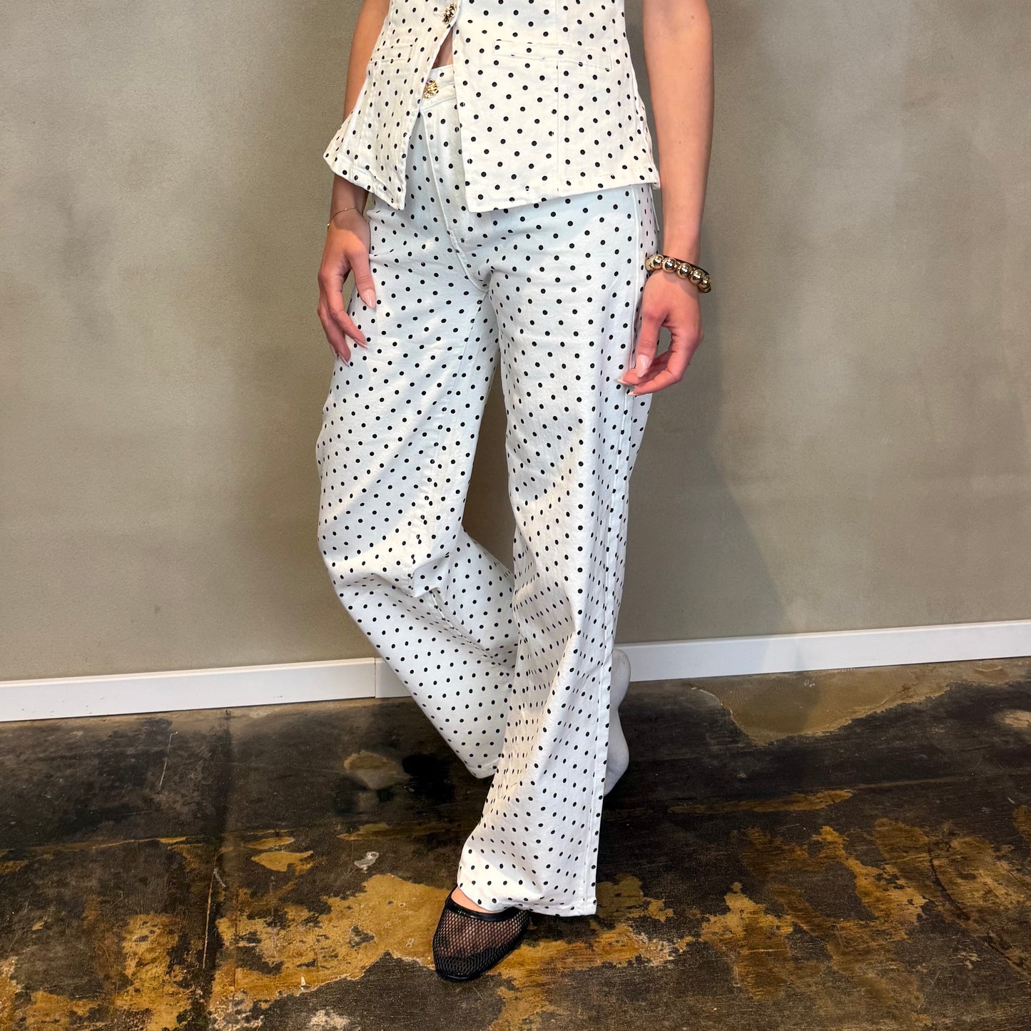 Jeans Polka Dot