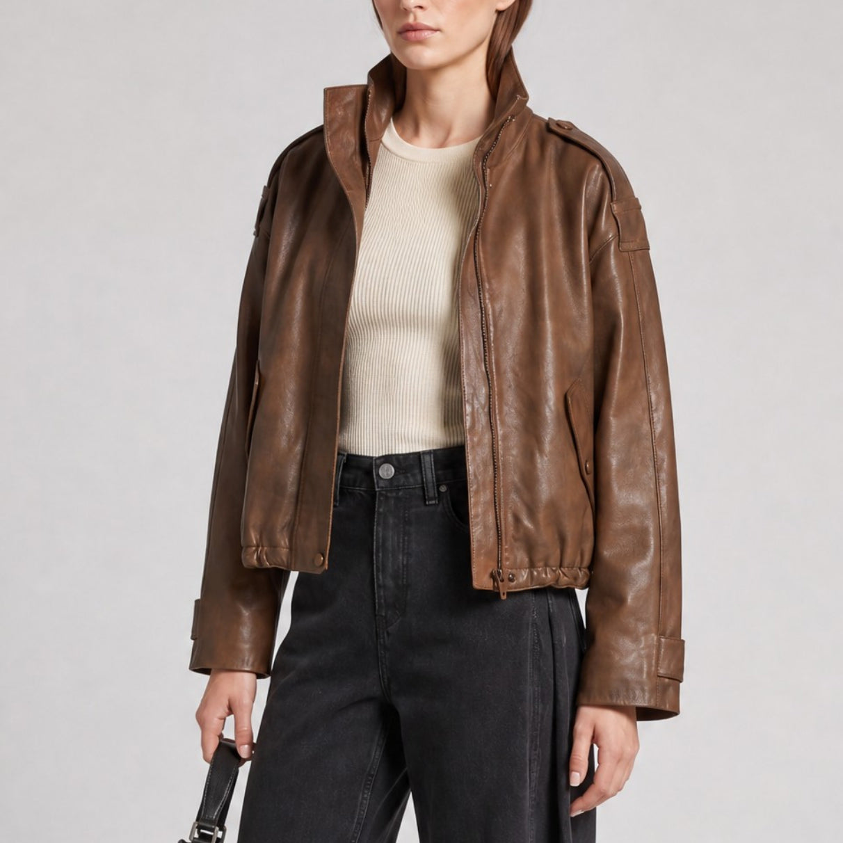 Ricano Oversized Lederjacke