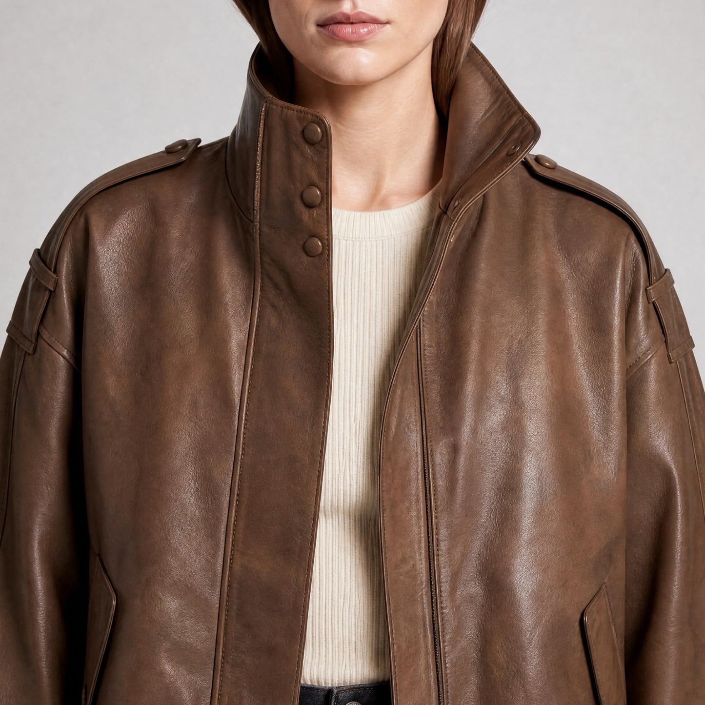 Ricano Oversized Lederjacke
