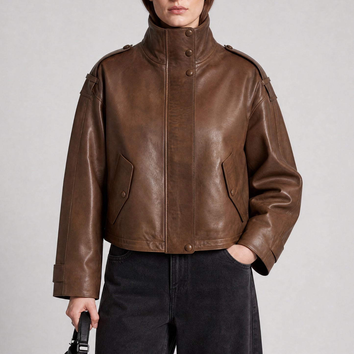 Ricano Oversized Lederjacke