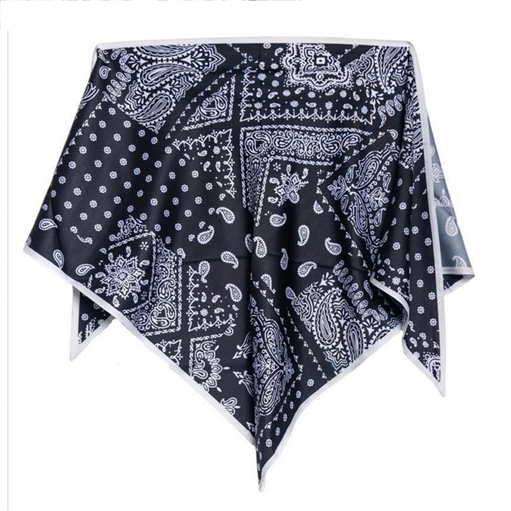 Dreiecktuch Paisley Schwarz