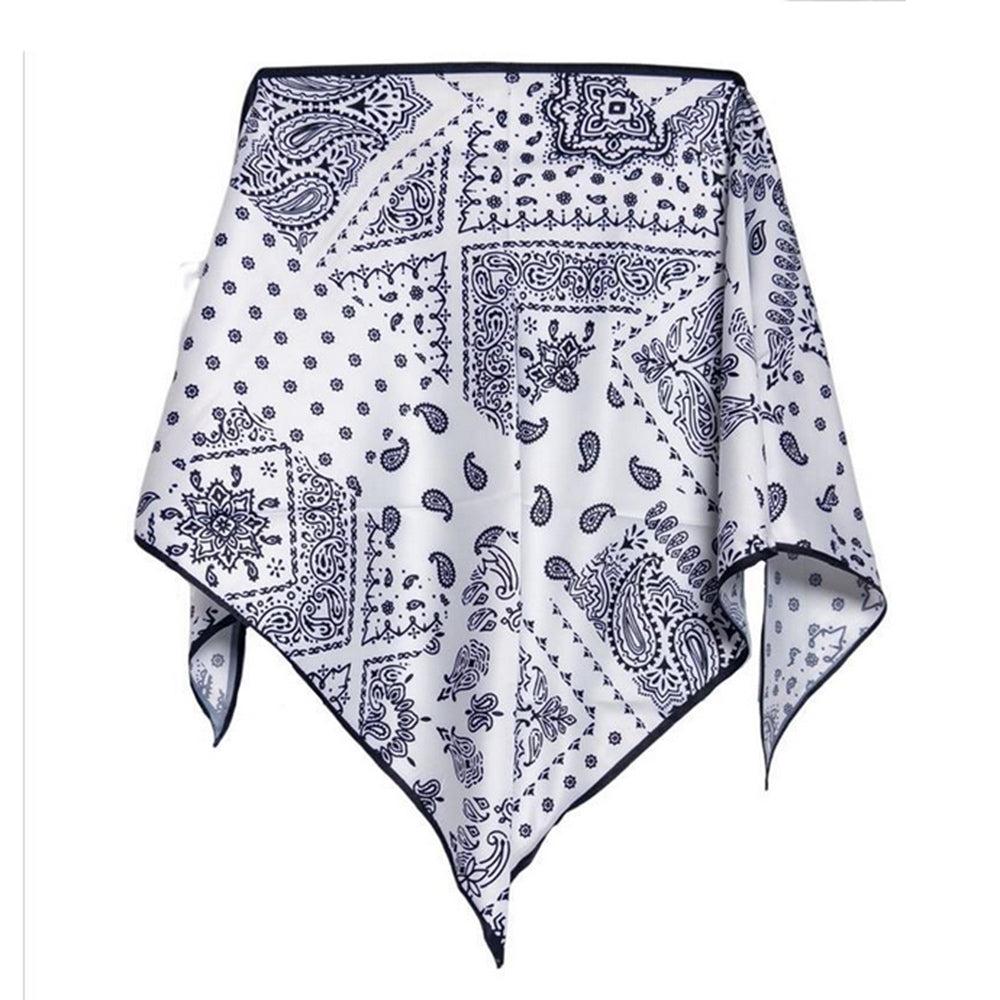 Dreiecktuch Paisley Weiß