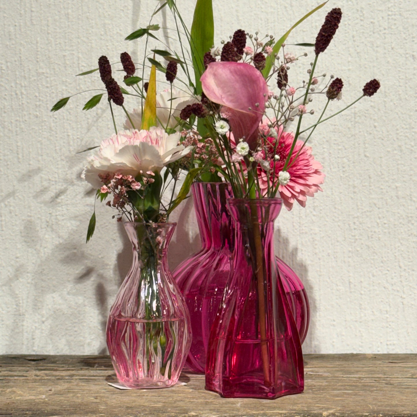 Glasvase Feline Pink