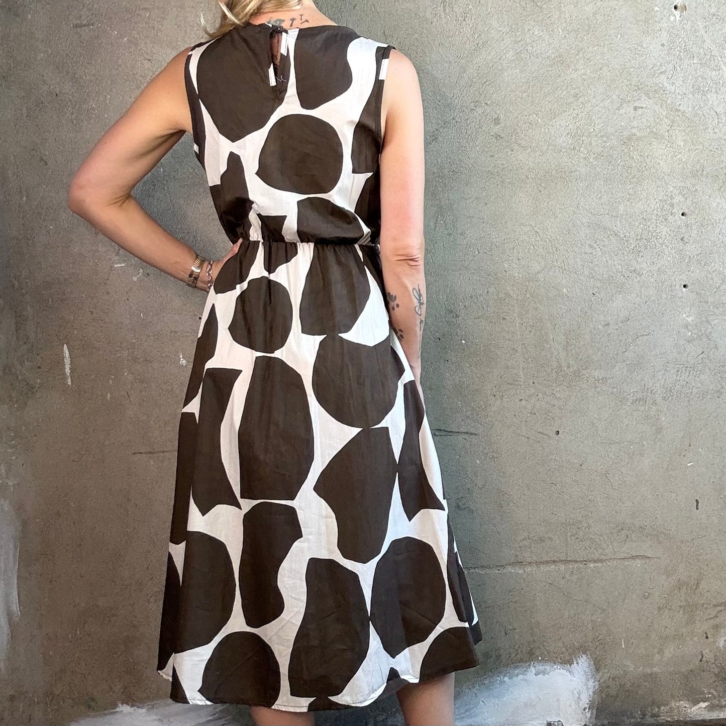 Wickelkleid in Marimekko-Optik