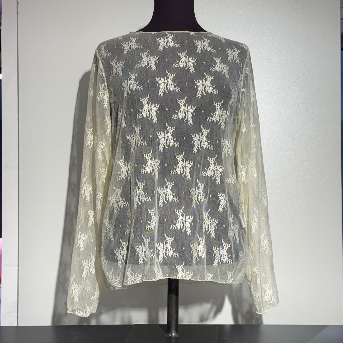 Lace Shirt Yellow