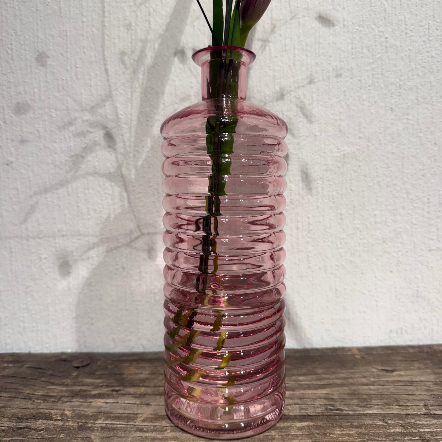 Glasflasche Rose