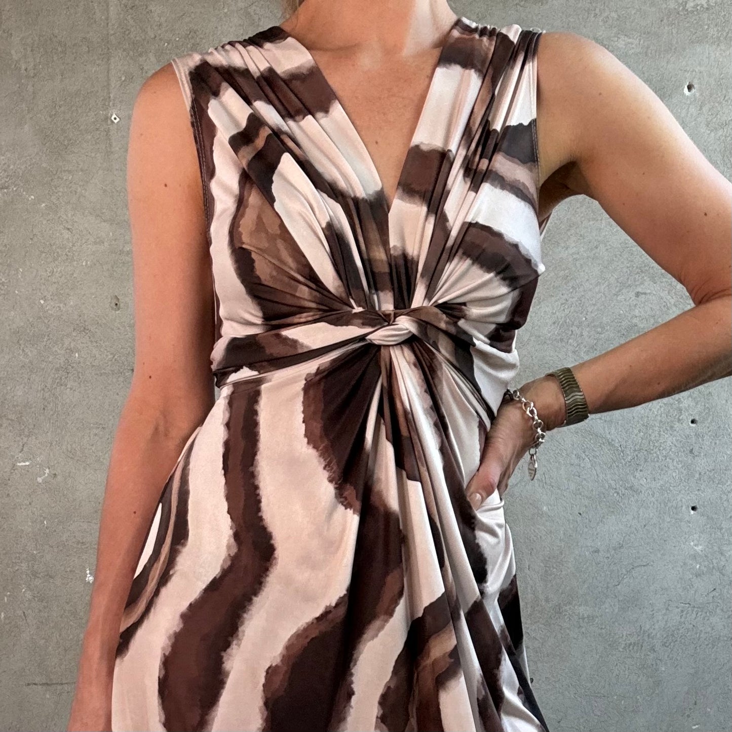 Gesmoktes Wickelkleid