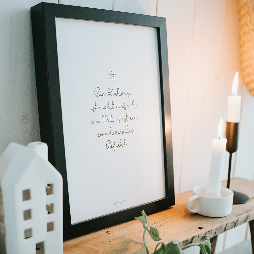 Poster Zuhause