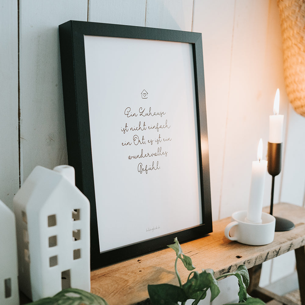 Poster Zuhause