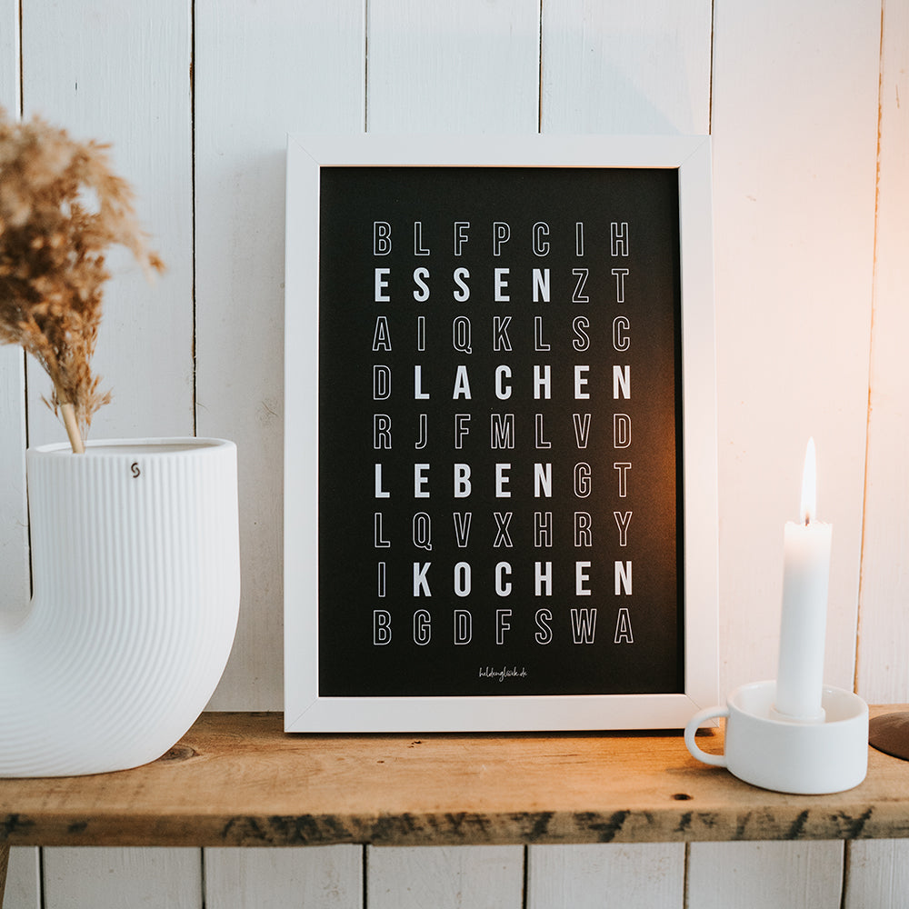 Poster Buchstabensalat