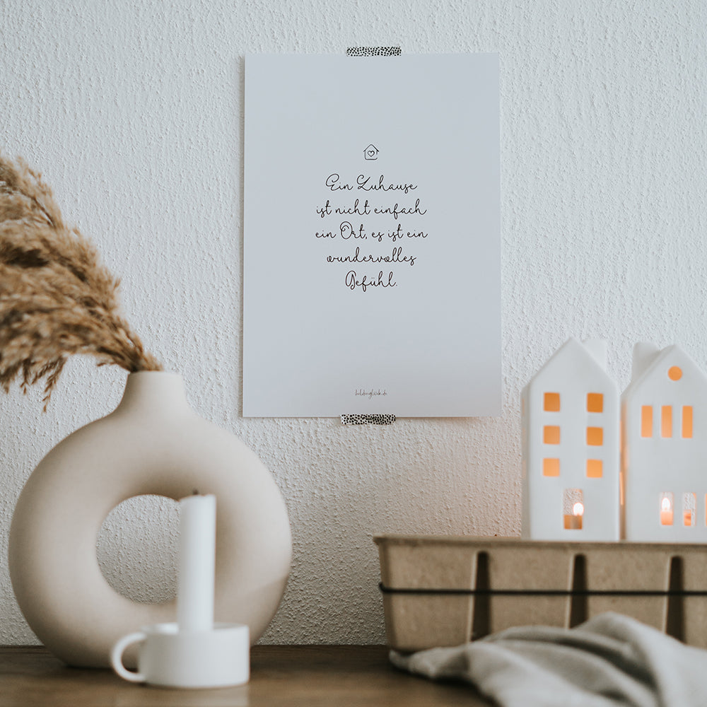 Poster Zuhause