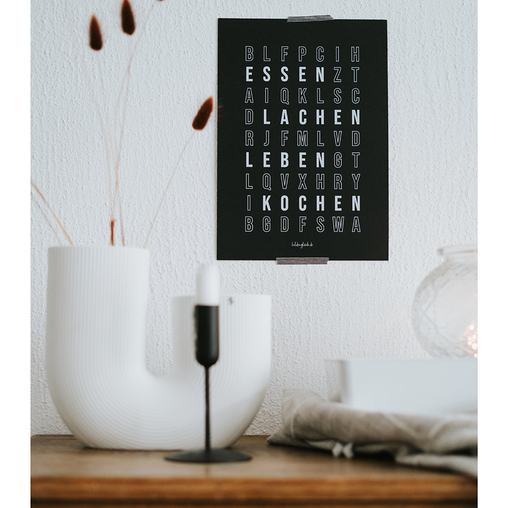 Poster Buchstabensalat