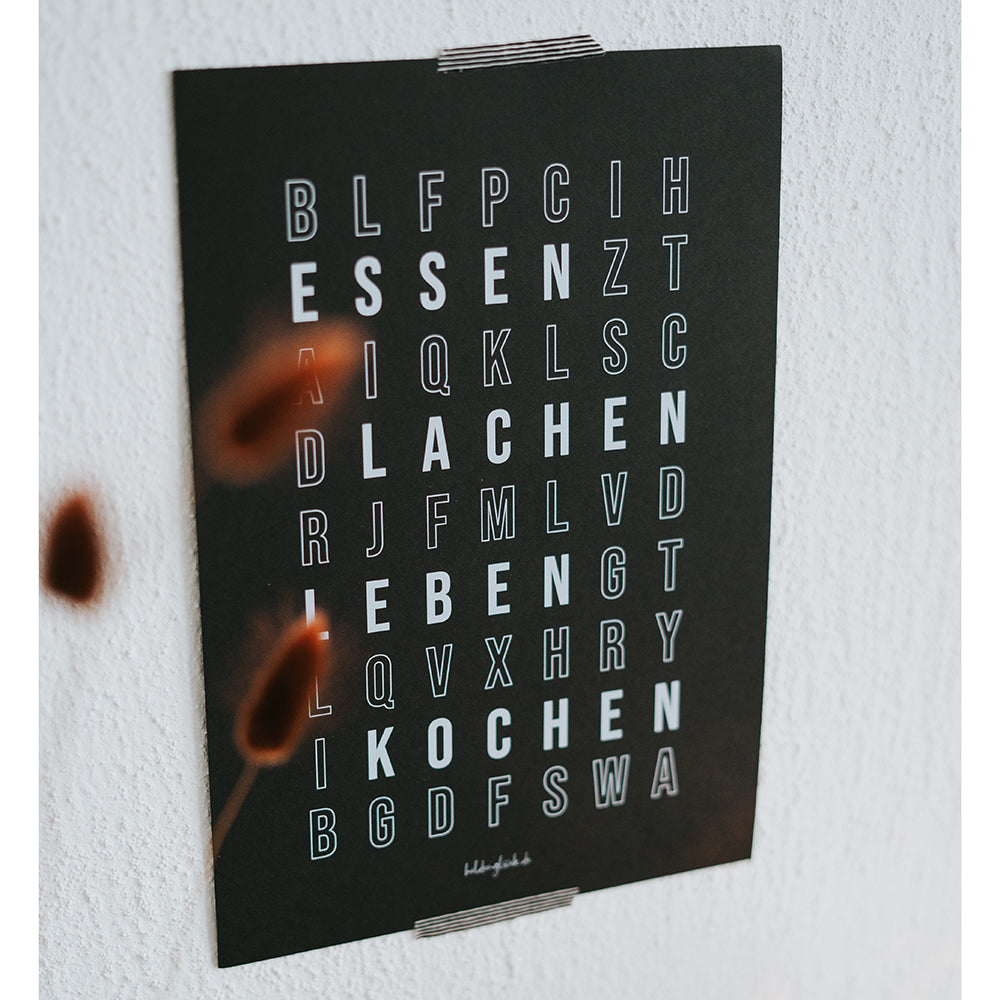 Poster Buchstabensalat