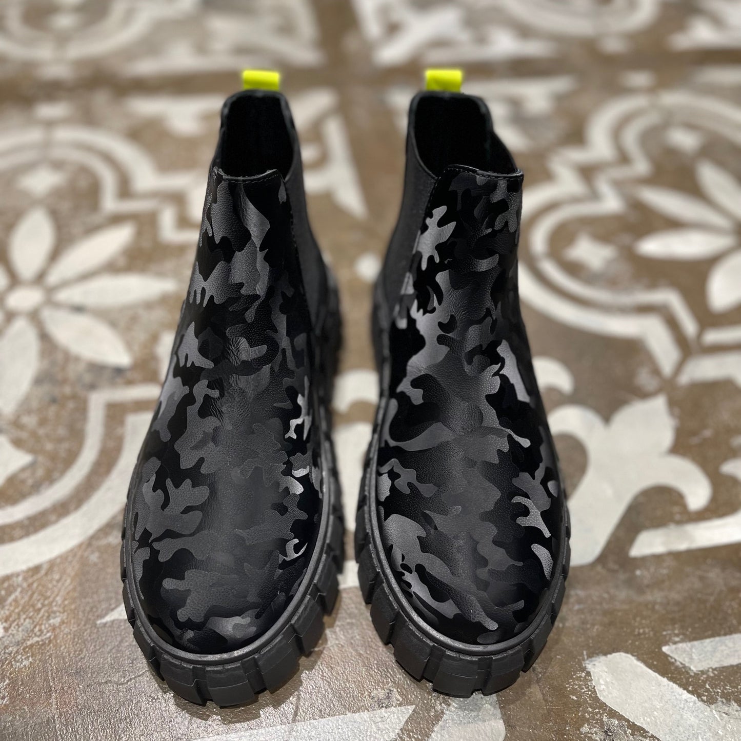 Binks Chelsea Boot Camou Lime