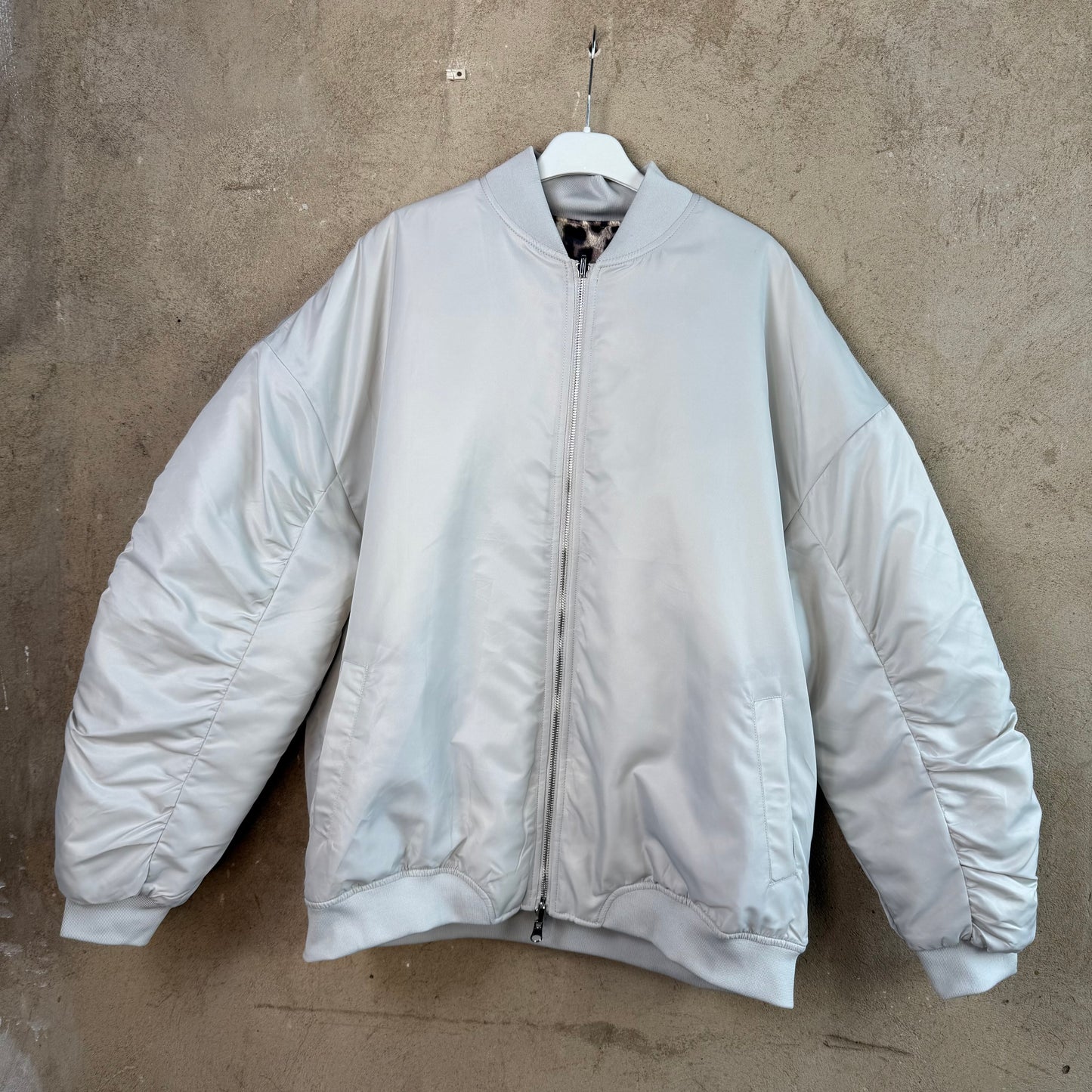 Wende-Blouson Creme/Leo