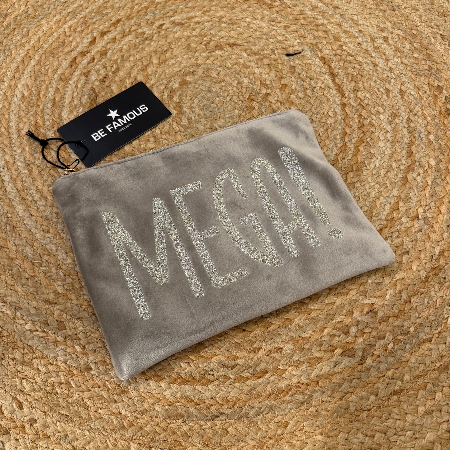 Be Famous Velvet Pouch