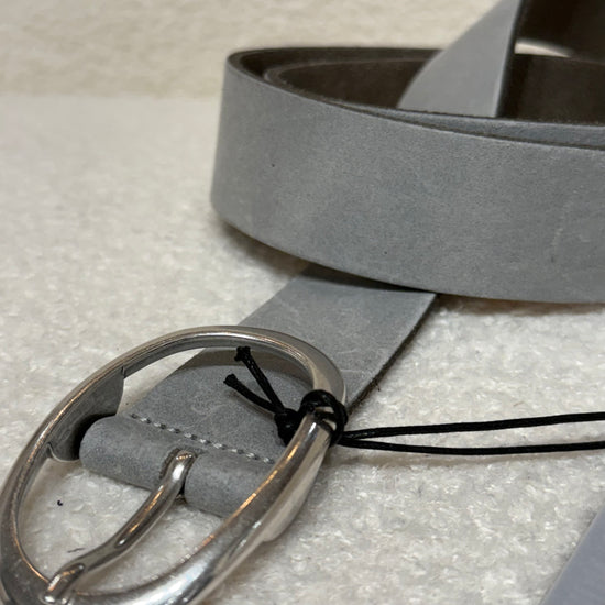 Ledergürtel Velour Grau
