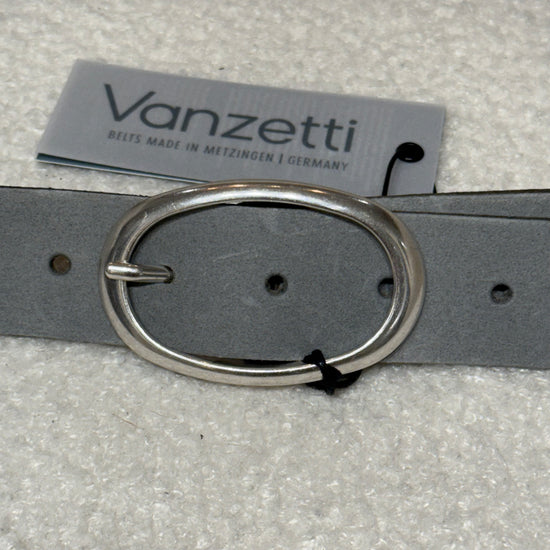 Ledergürtel Velour Grau