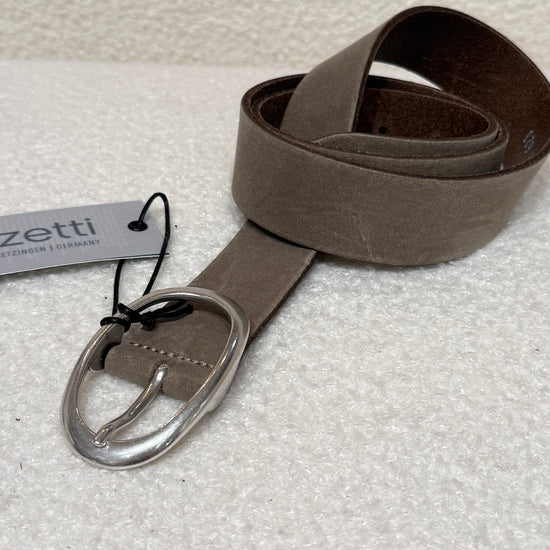 Ledergürtel Velour Taupe