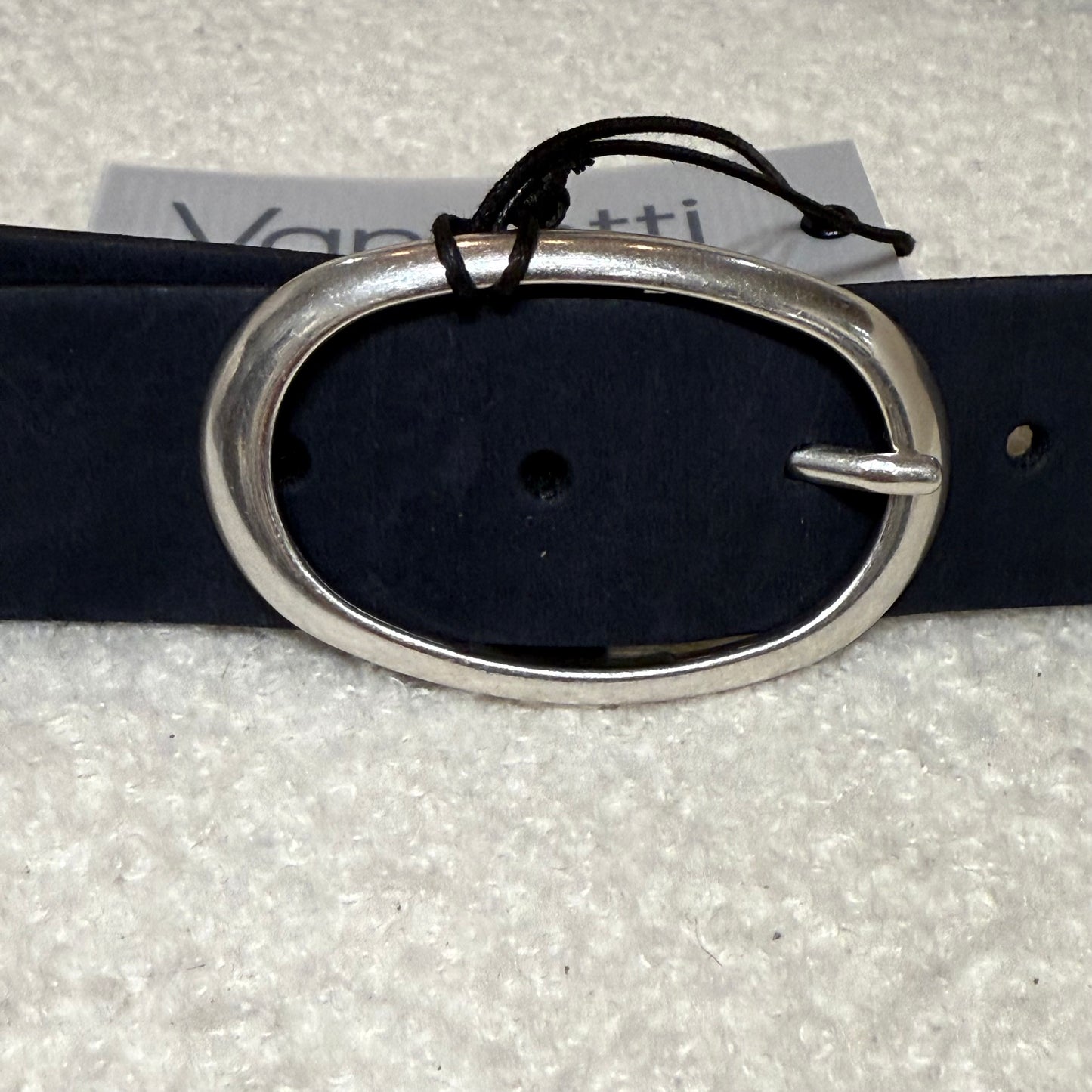 Ledergürtel Velour Navy
