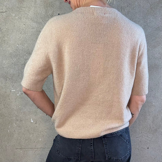 Strickshirt Basic Round Camel