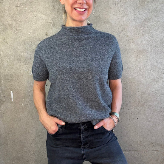 Strickshirt Spencer Grau