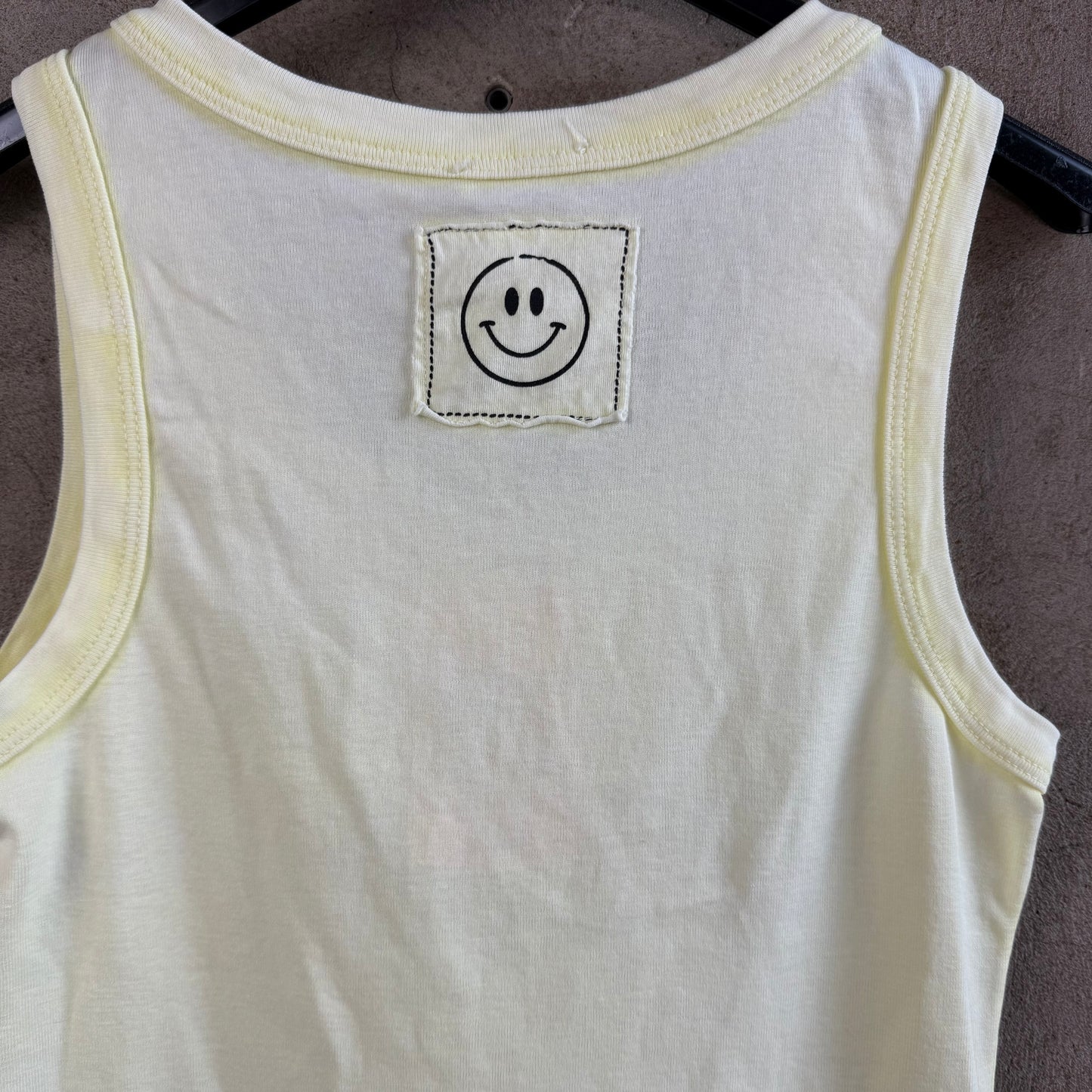 Tank Top Smiley Butteryellow