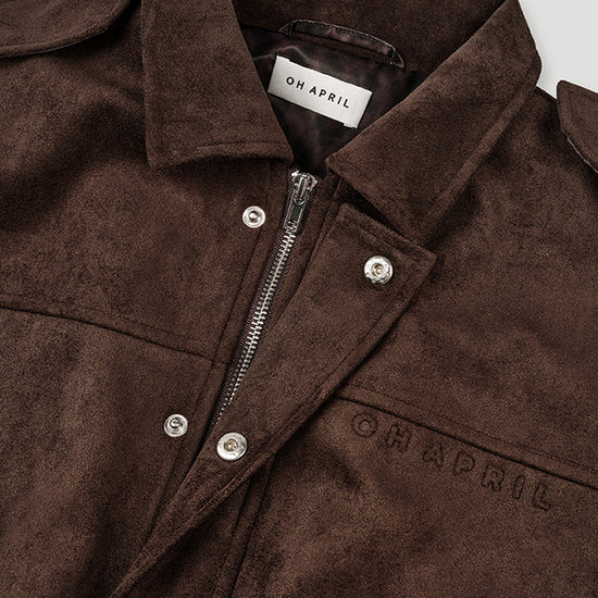 OH APRIL Katie Vegan Suede Leather Jacket