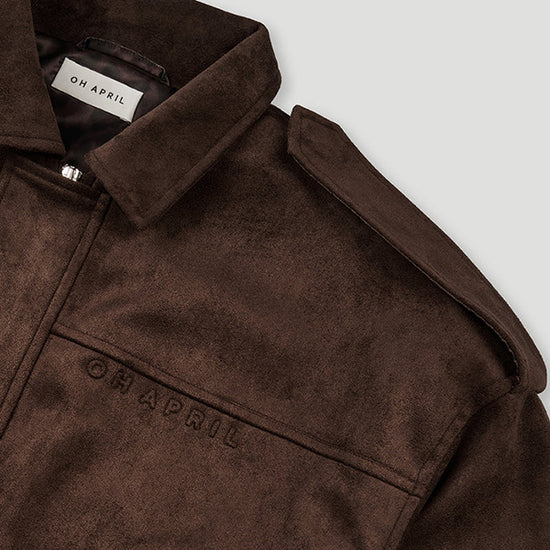 OH APRIL Katie Vegan Suede Leather Jacket