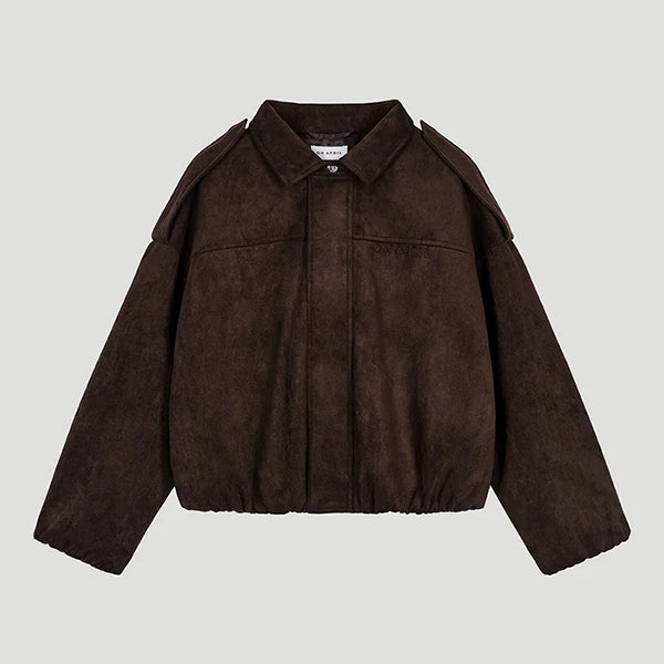 OH APRIL Katie Vegan Suede Leather Jacket