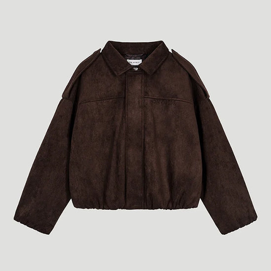 OH APRIL Katie Vegan Suede Leather Jacket