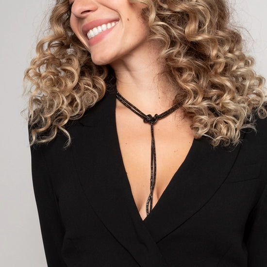 Kettengürtel Strass Schwarz