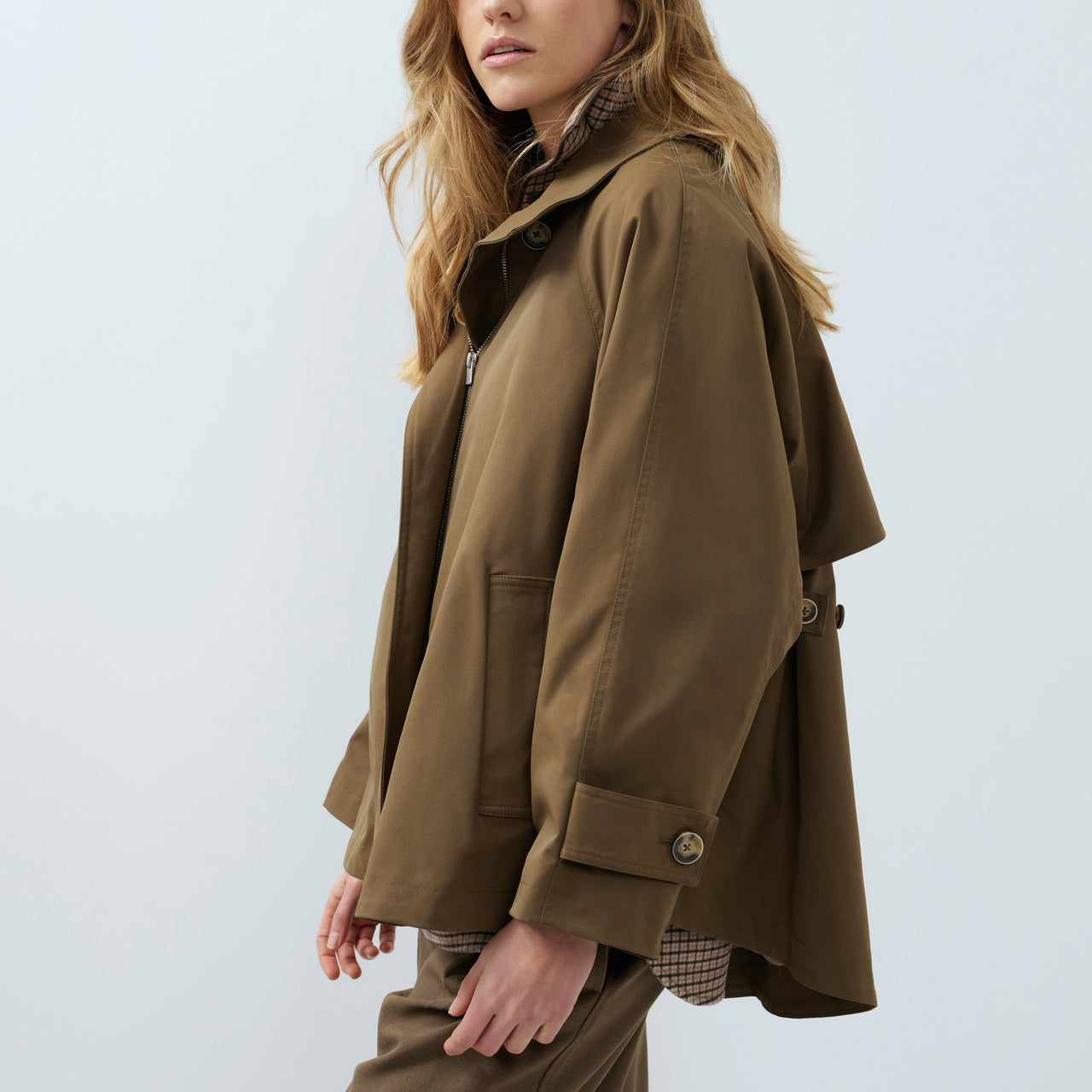 YAYA Trenchjacke mit Stehkragen