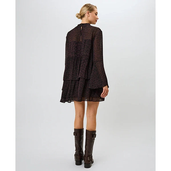 OH APRIL Lavinia Volant Dress Leo