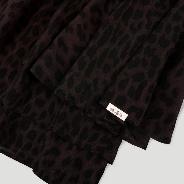 OH APRIL Lavinia Volant Dress Leo