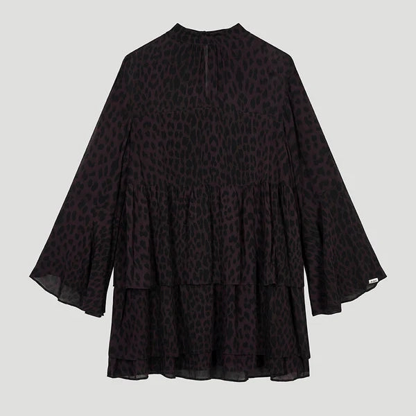 OH APRIL Lavinia Volant Dress Leo