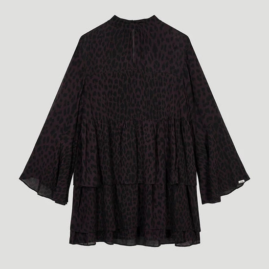 OH APRIL Lavinia Volant Dress Leo