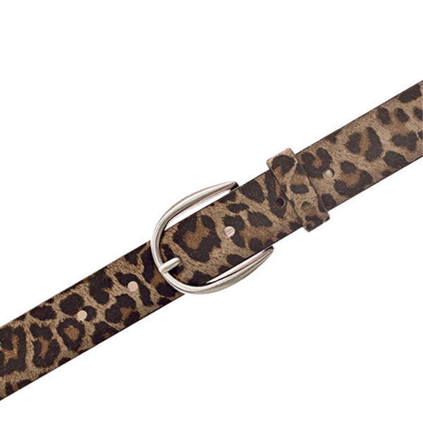 Ledergürtel Leo Camel