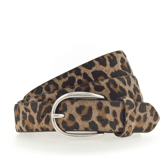 Ledergürtel Leo Camel