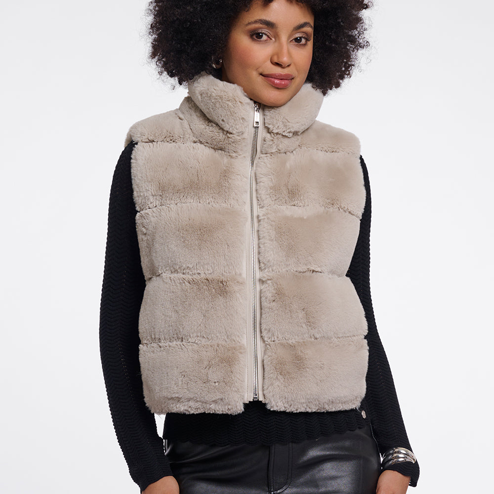 Rino Pelle MAY Fake-Fur Weste