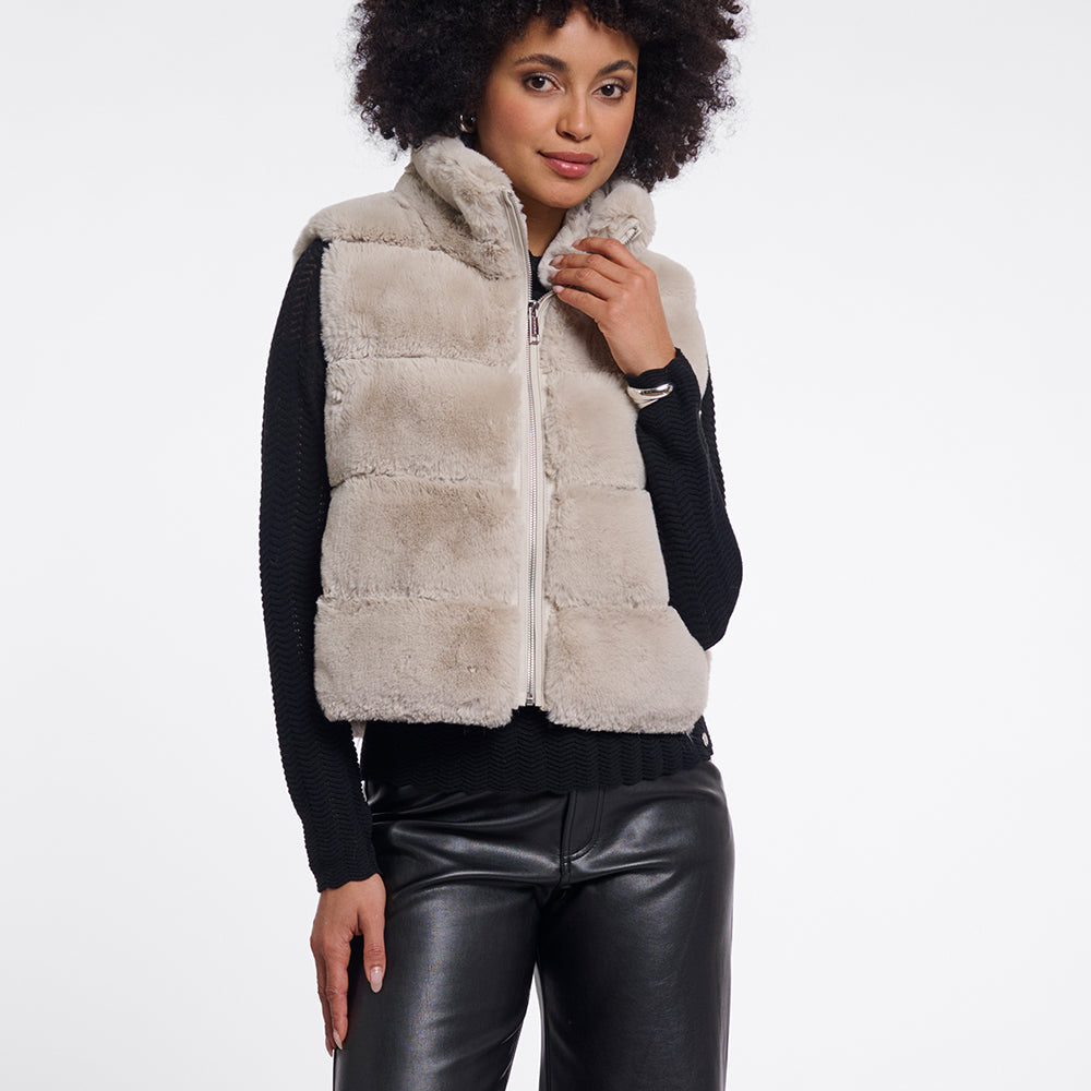 Rino Pelle MAY Fake-Fur Weste