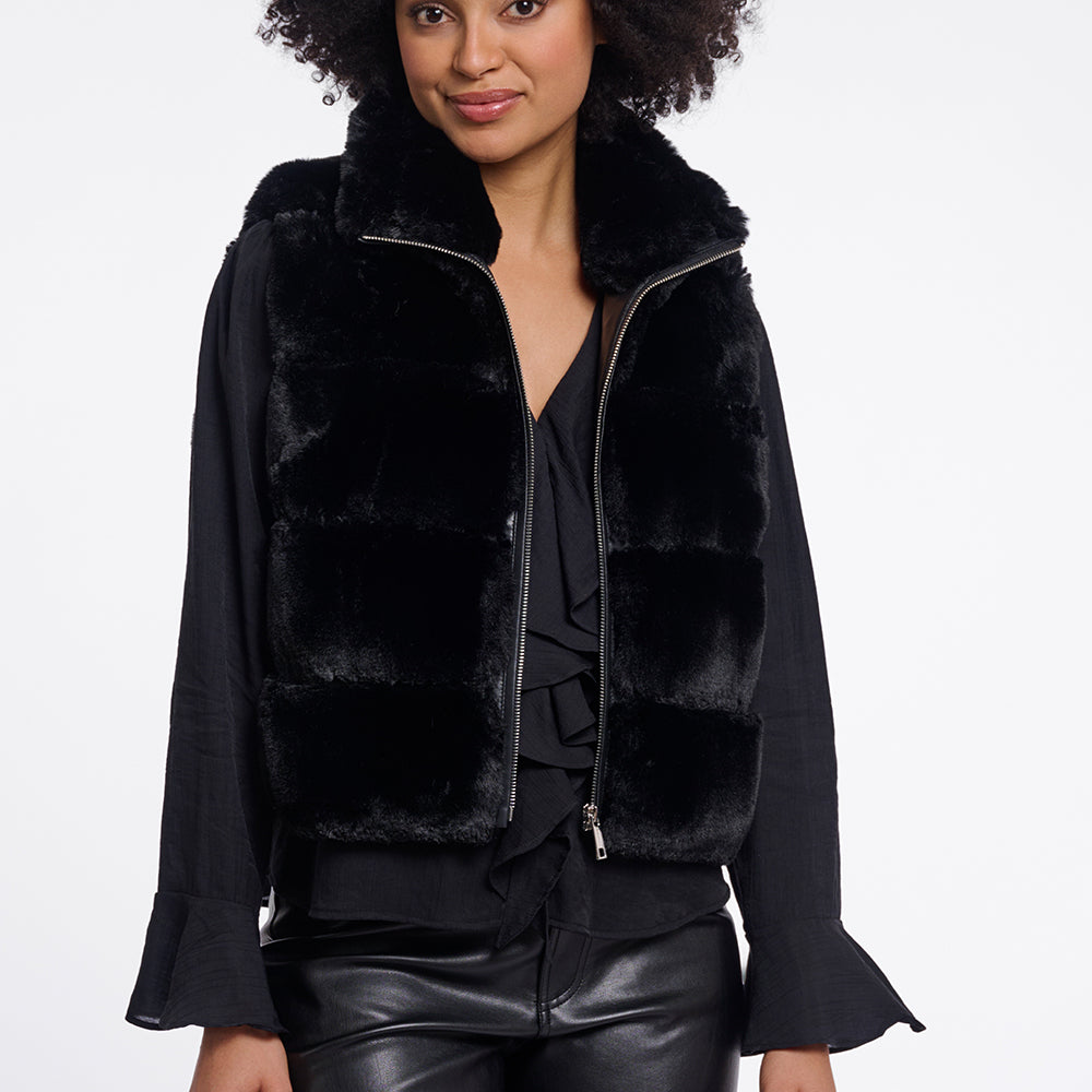 Rino Pelle MAY Fake-Fur Weste