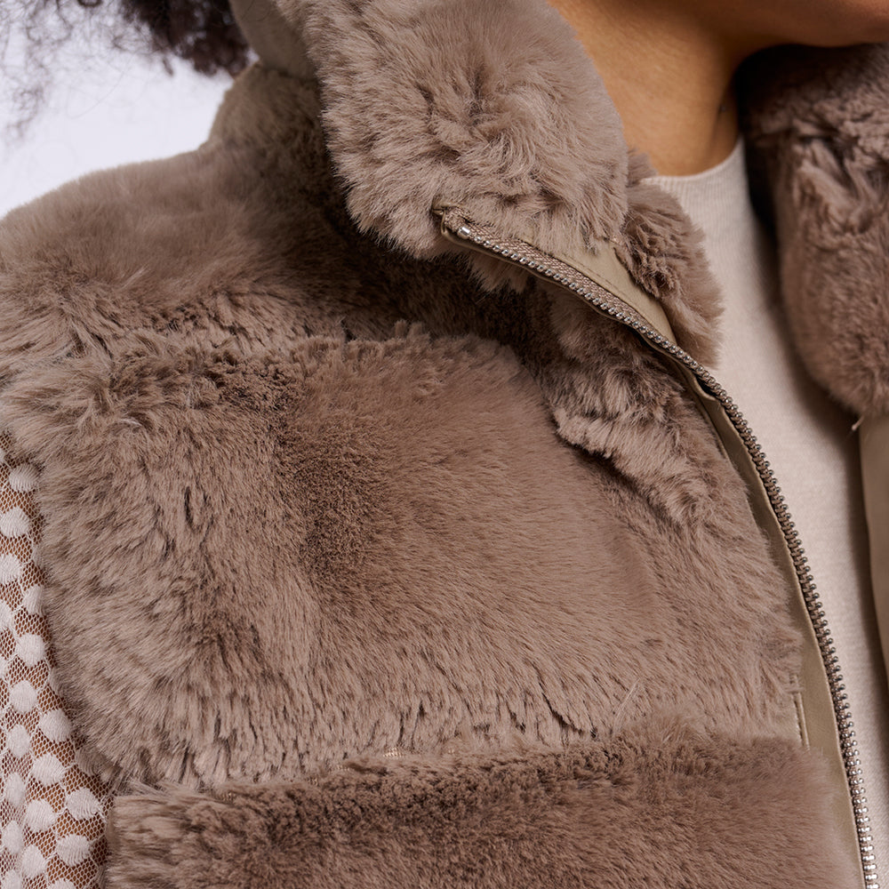 Rino Pelle MAY Fake-Fur Weste