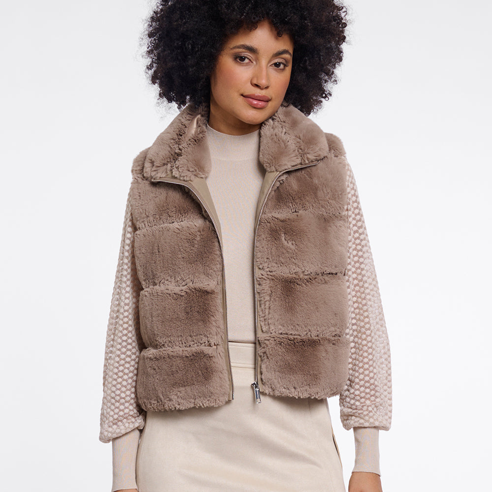 Rino Pelle MAY Fake-Fur Weste
