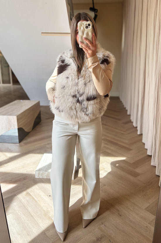 Rino Pelle Fake-Fur Weste