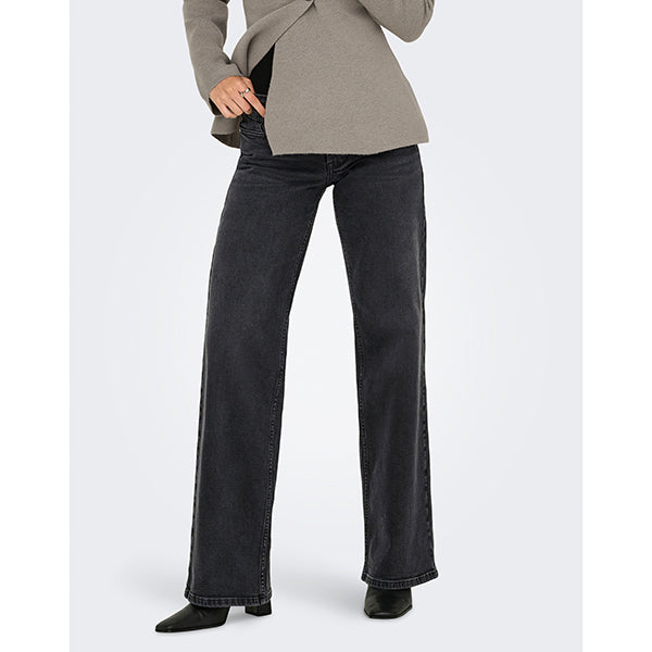ONLY Judy Wide Leg Black Denim