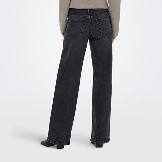 ONLY Judy Wide Leg Black Denim